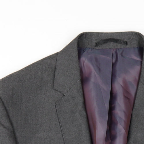 Taylor & Wright Mens Grey Polyester Jacket Blazer Size 38 Regular