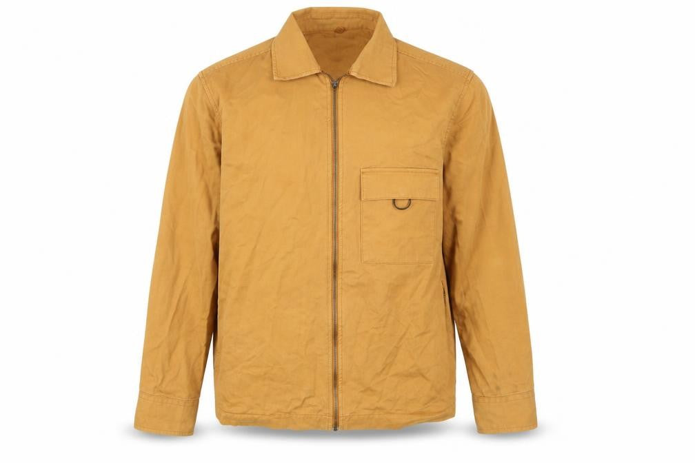 Front view of Nordman men’s orange jacket, size M, zip