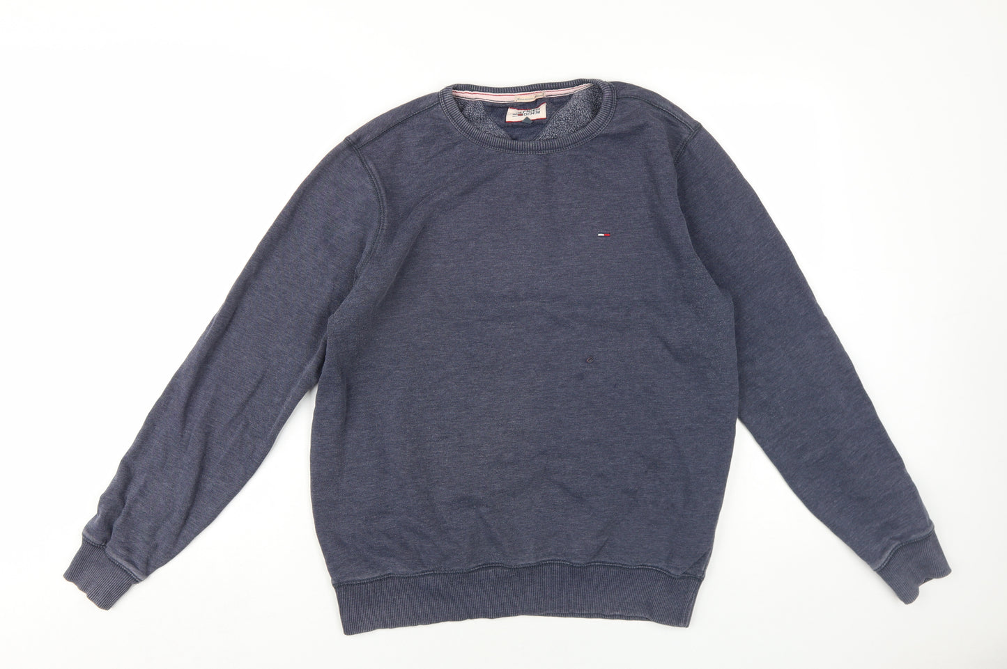 Tommy Hilfiger Womens Blue Cotton Pullover Sweatshirt Size M Pullover