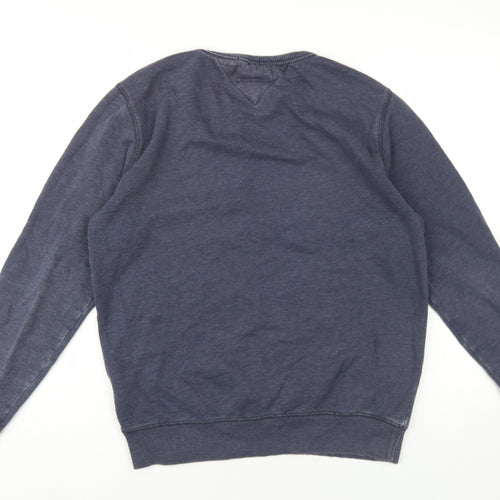 Tommy Hilfiger Womens Blue Cotton Pullover Sweatshirt Size M Pullover