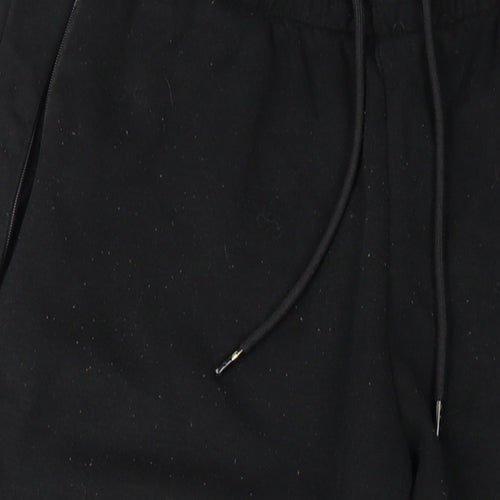 JACK & JONES Mens Black Polyester Jogger Trousers Size L L30 in Regular Drawstring