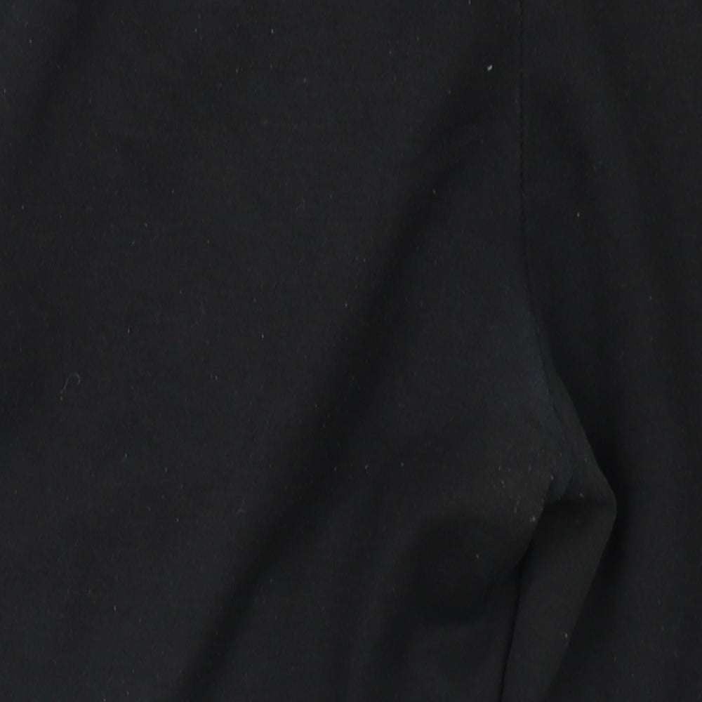 JACK & JONES Mens Black Polyester Jogger Trousers Size L L30 in Regular Drawstring