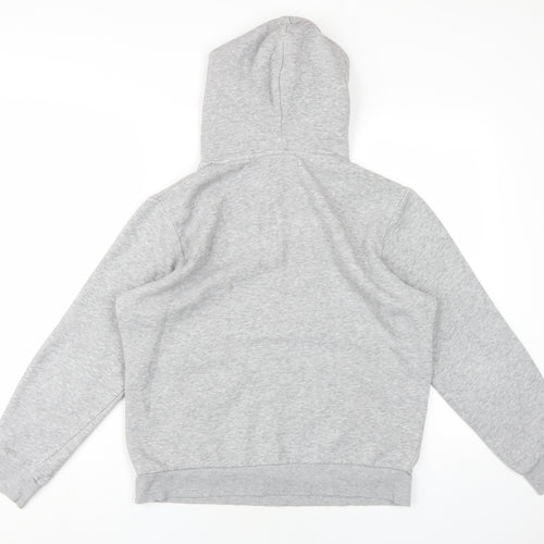 JACK & JONES Mens Grey Cotton Pullover Hoodie Size M