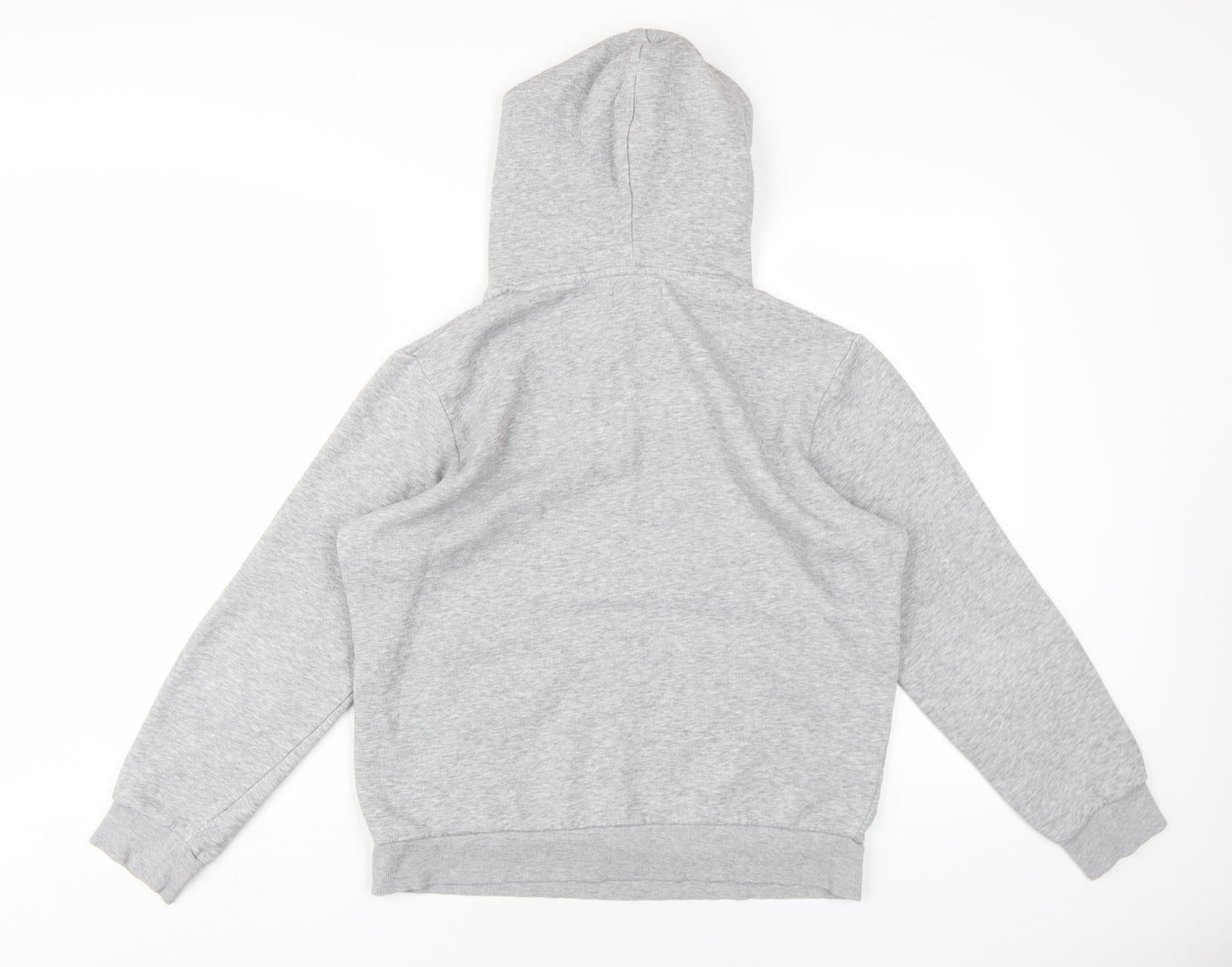 JACK & JONES Mens Grey Cotton Pullover Hoodie Size M