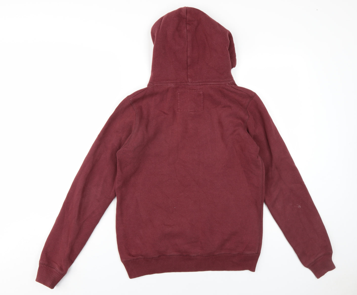 Jack Wills Womens Red Cotton Pullover Hoodie Size 10 Pullover