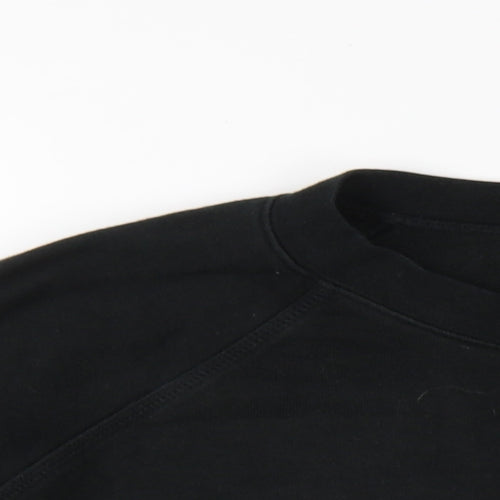 Liz Claiborne Womens Black Cotton Pullover Sweatshirt Size XL Pullover