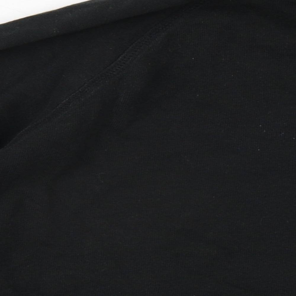 Liz Claiborne Womens Black Cotton Pullover Sweatshirt Size XL Pullover