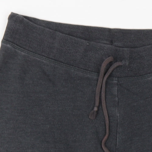 Victoria's Secret Womens Grey Cotton Jogger Trousers Size S L23 in Regular Drawstring