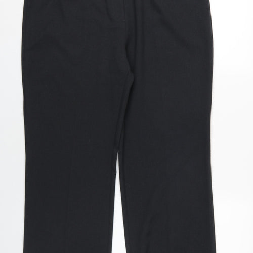 EWM Womens Grey Polyester Dress Pants Trousers Size 18 L30 in Regular Zip