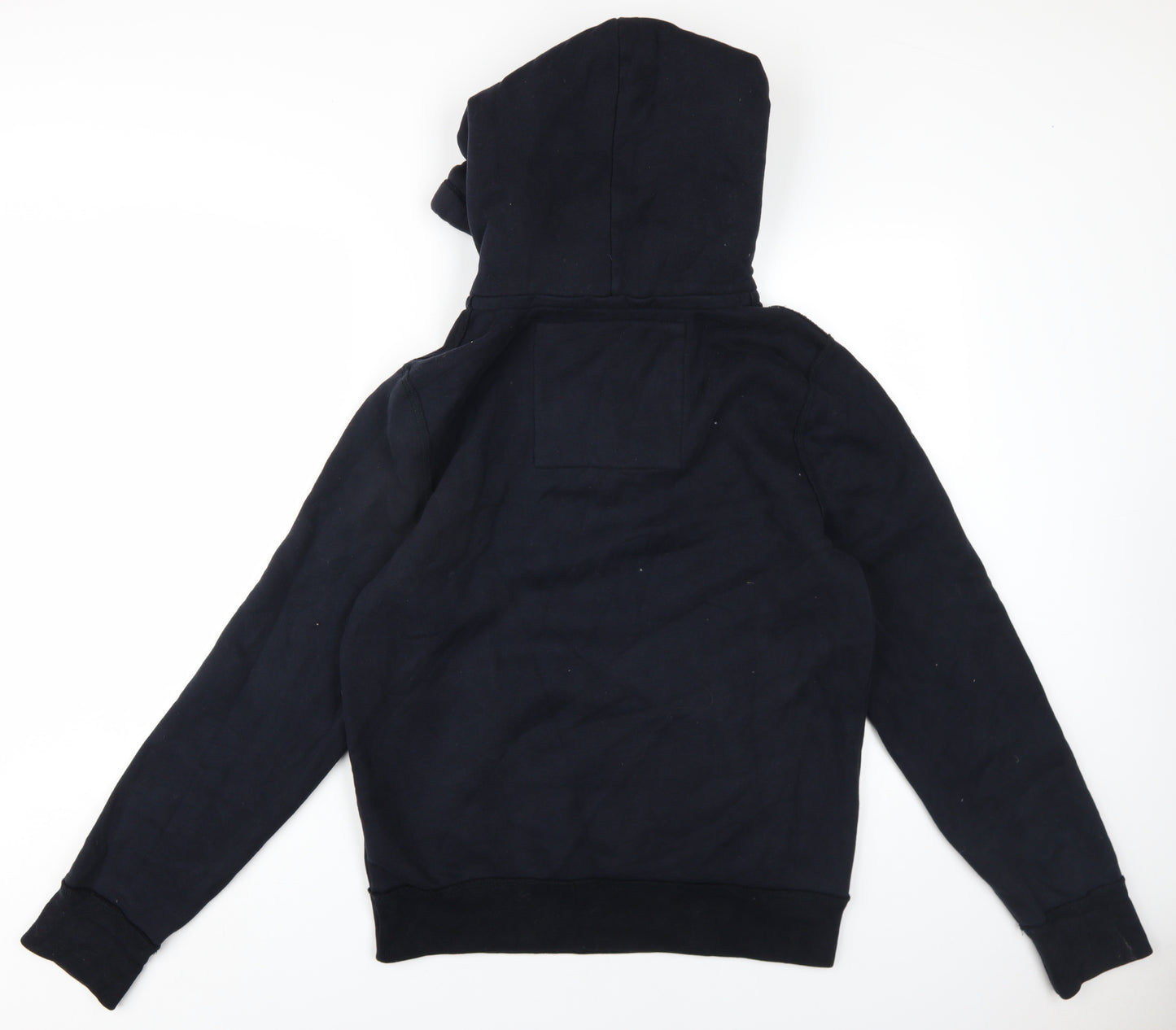 Hollister Mens Black Cotton Pullover Hoodie Size M