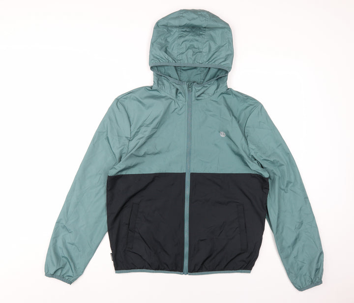 Element Boys Green Rain Coat Coat Size 14 Years Zip