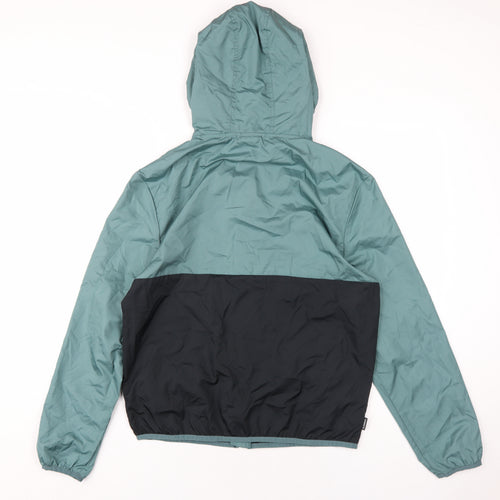Element Boys Green Rain Coat Coat Size 14 Years Zip