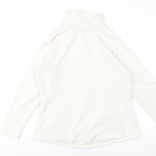 Sketchers Womens White Cotton Full Zip Sweatshirt Size XL Zip