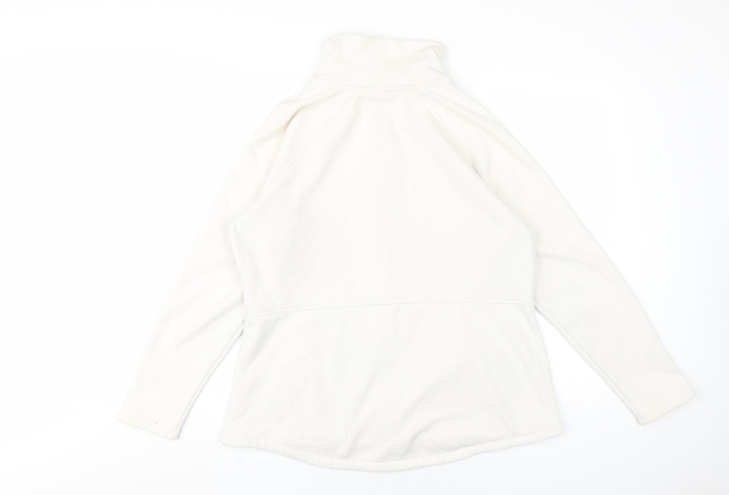 Sketchers Womens White Cotton Full Zip Sweatshirt Size XL Zip
