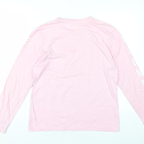 Element Mens Pink Cotton T-Shirt Size XS Round Neck