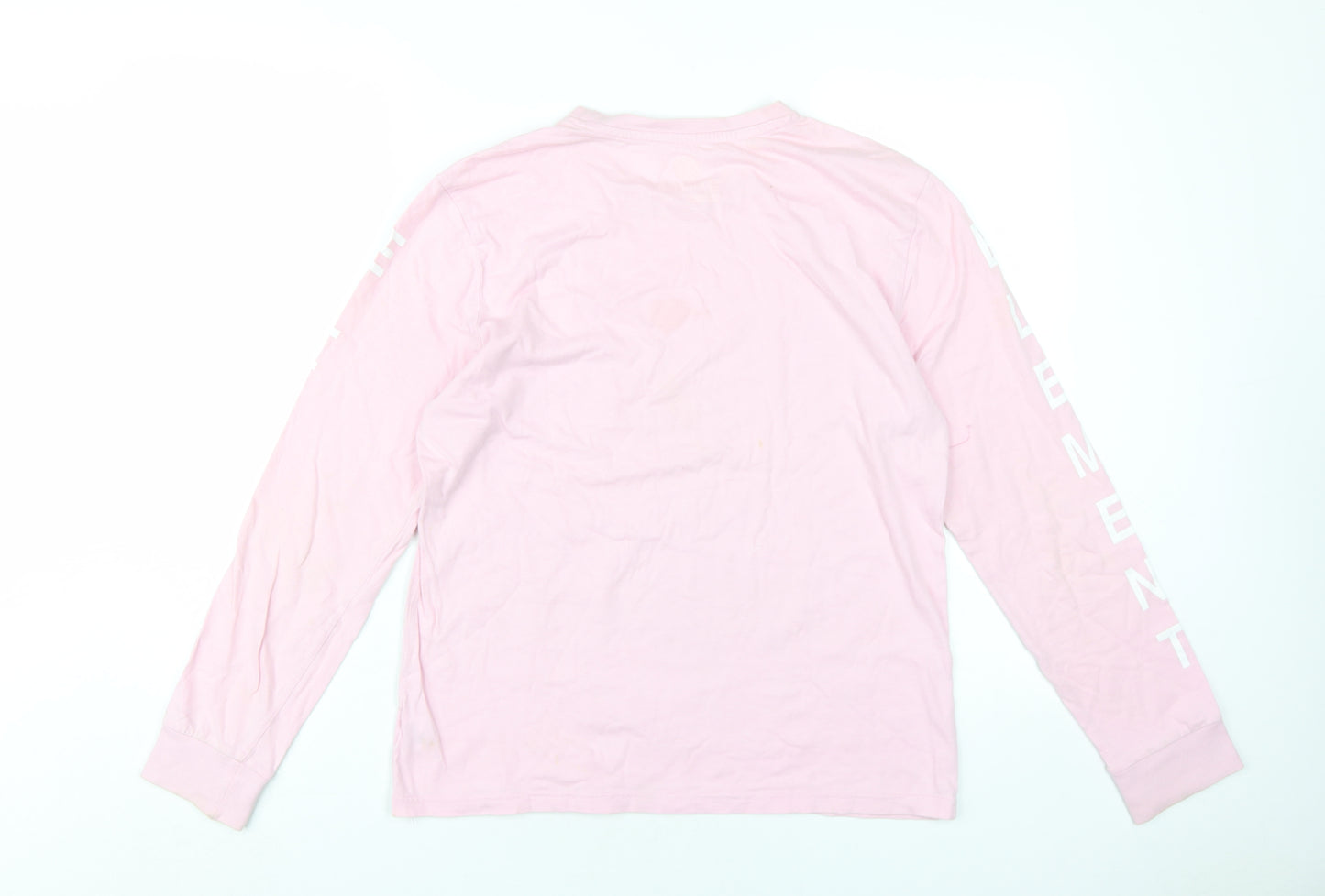 Element Mens Pink Cotton T-Shirt Size XS Round Neck
