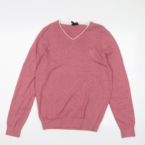 Jeff Banks Men's Pink Cotton Pullover, Size S