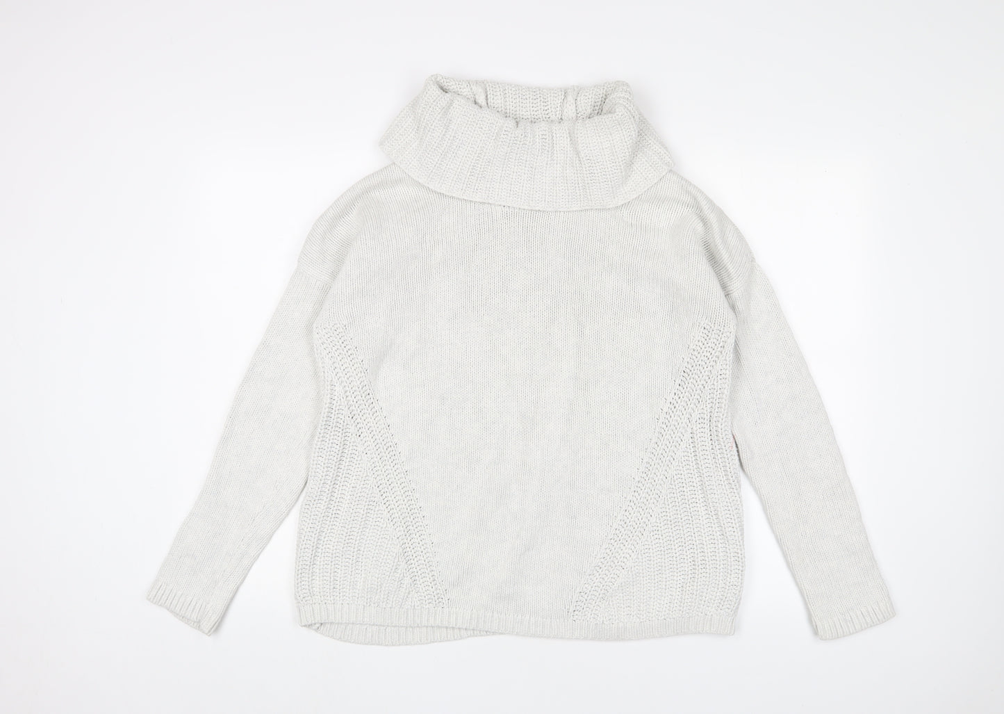 Rachel Zoe Women's White Cowl Neck Pullover Size L