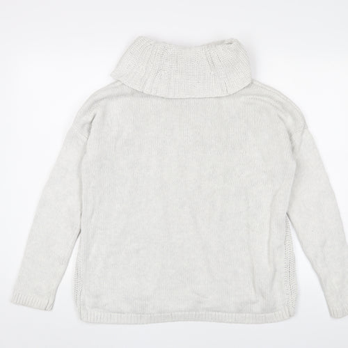 Rachel Zoe Women's White Cowl Neck Pullover Size L