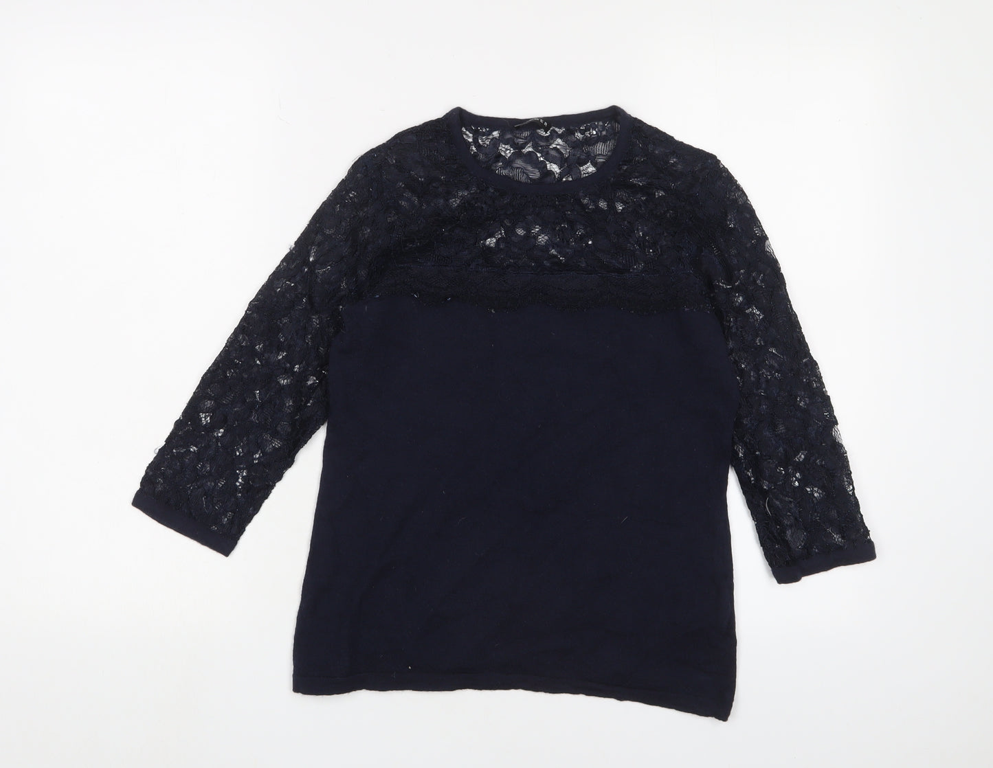 Jaeger Women's Blue Pullover Jumper, Size S