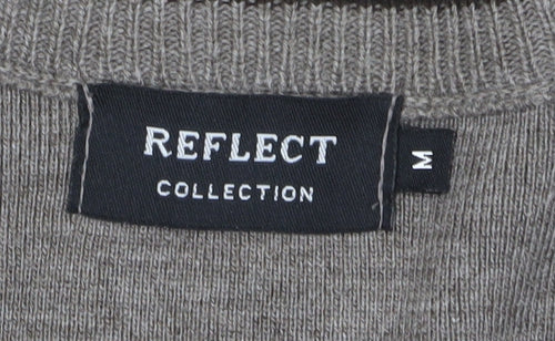 Reflect Collection V-Neck Brown Pullover Jumper M