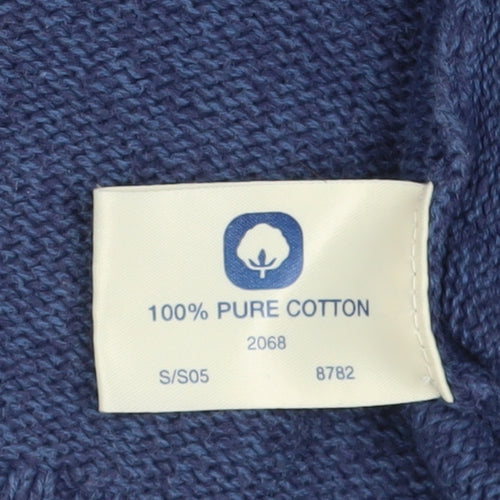 Tulchan Women's Blue Small Cardigan with Sheep Embroidery