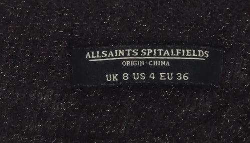 AllSaints Women's Black Pullover Jumper, Size 8