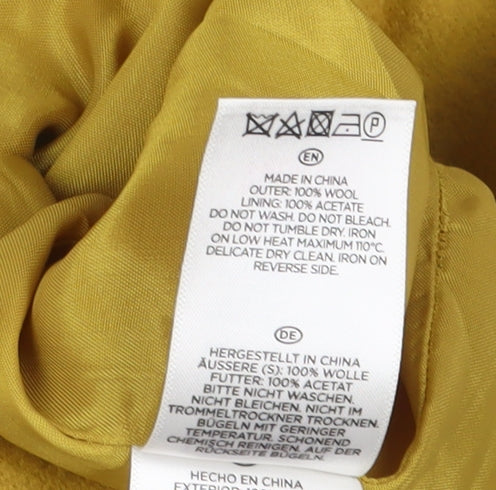 Hobbs Women's Yellow Pencil Skirt UK Size 12