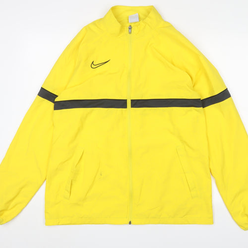 Nike Men's Yellow Windbreaker Jacket L