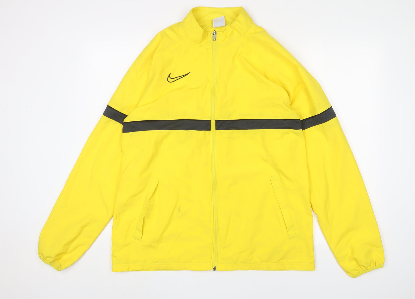 Nike Men's Yellow Windbreaker Jacket L