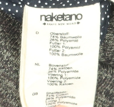 Naketano Men's Grey Bomber Jacket, Size S, Casual Wear