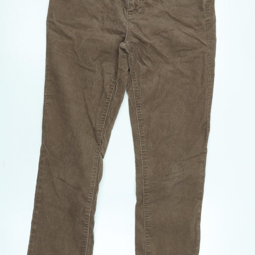 Lands' End Women's Brown Corduroy Trousers Size 10