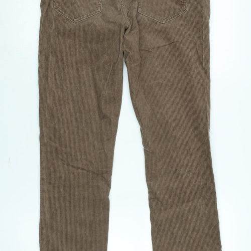 Lands' End Women's Brown Corduroy Trousers Size 10