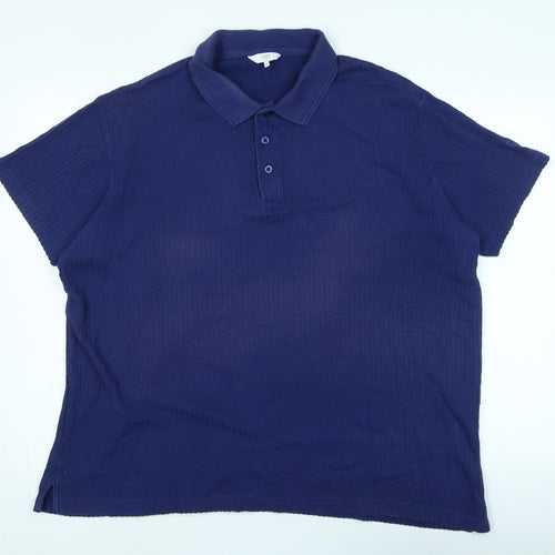 Cotton Traders Men’s Blue 2XL Collared T-Shirt