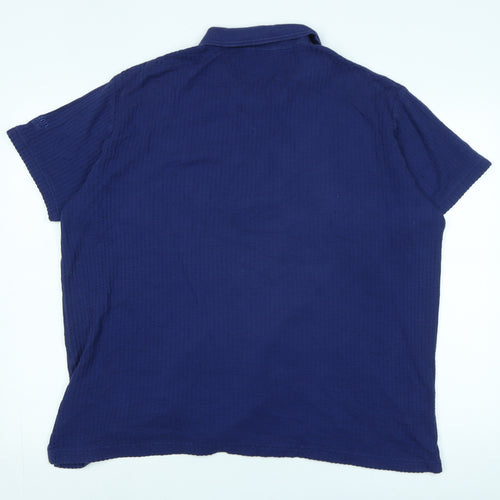 Cotton Traders Men’s Blue 2XL Collared T-Shirt