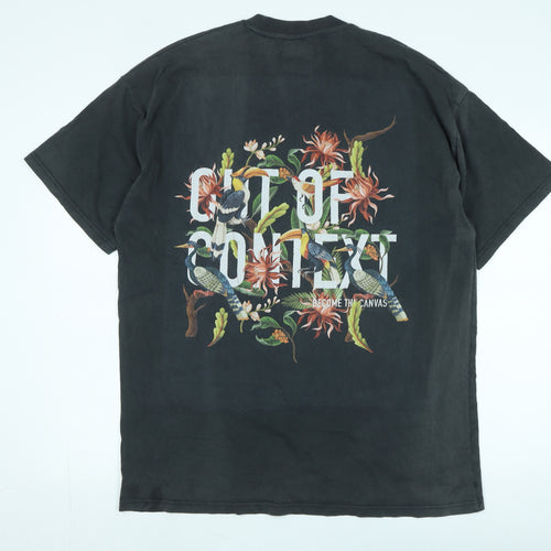 Out of Context Men's Black M Floral Graphic T-Shirt