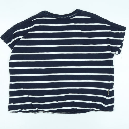 Trespass Women's Blue Striped T-Shirt, Size 14