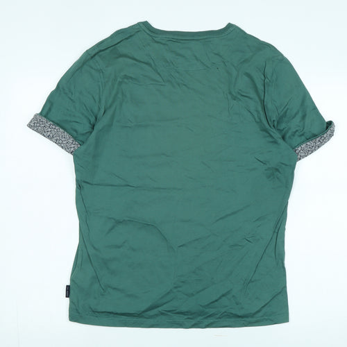 Ted Baker Men's Green Crew Neck T-Shirt M