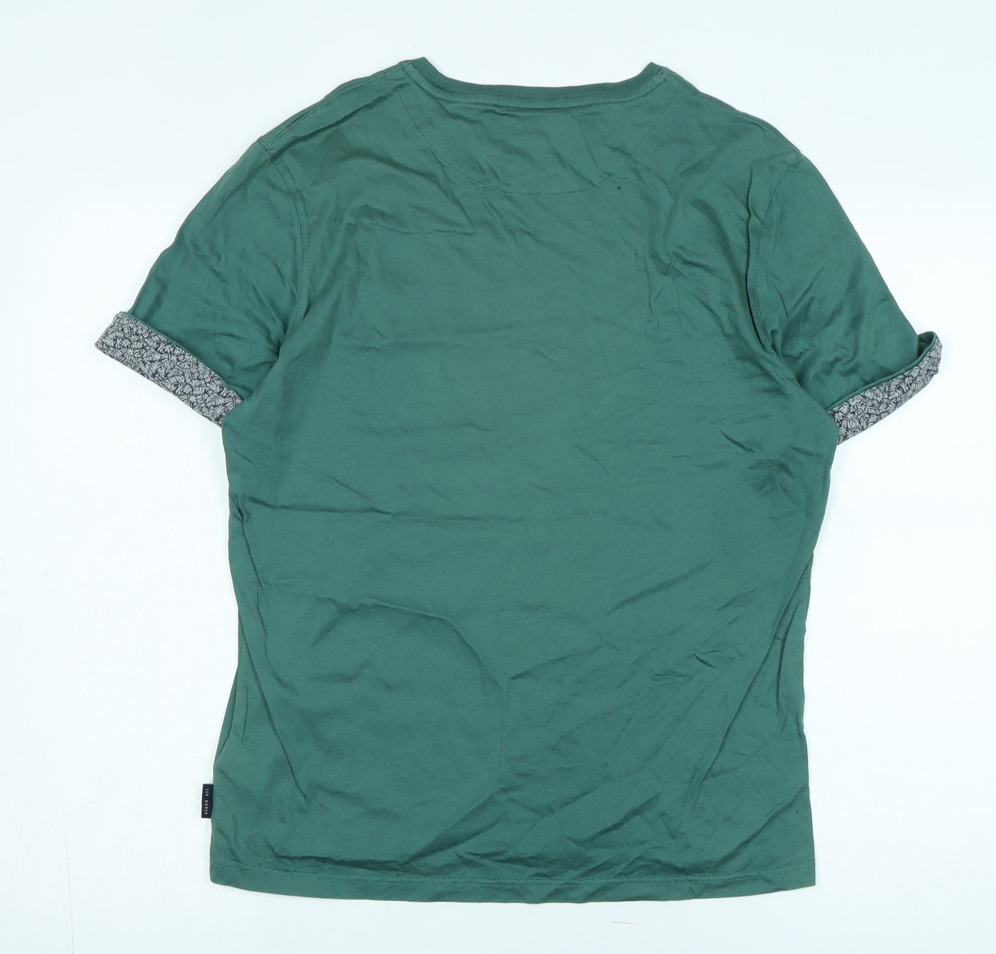 Ted Baker Men's Green Crew Neck T-Shirt M