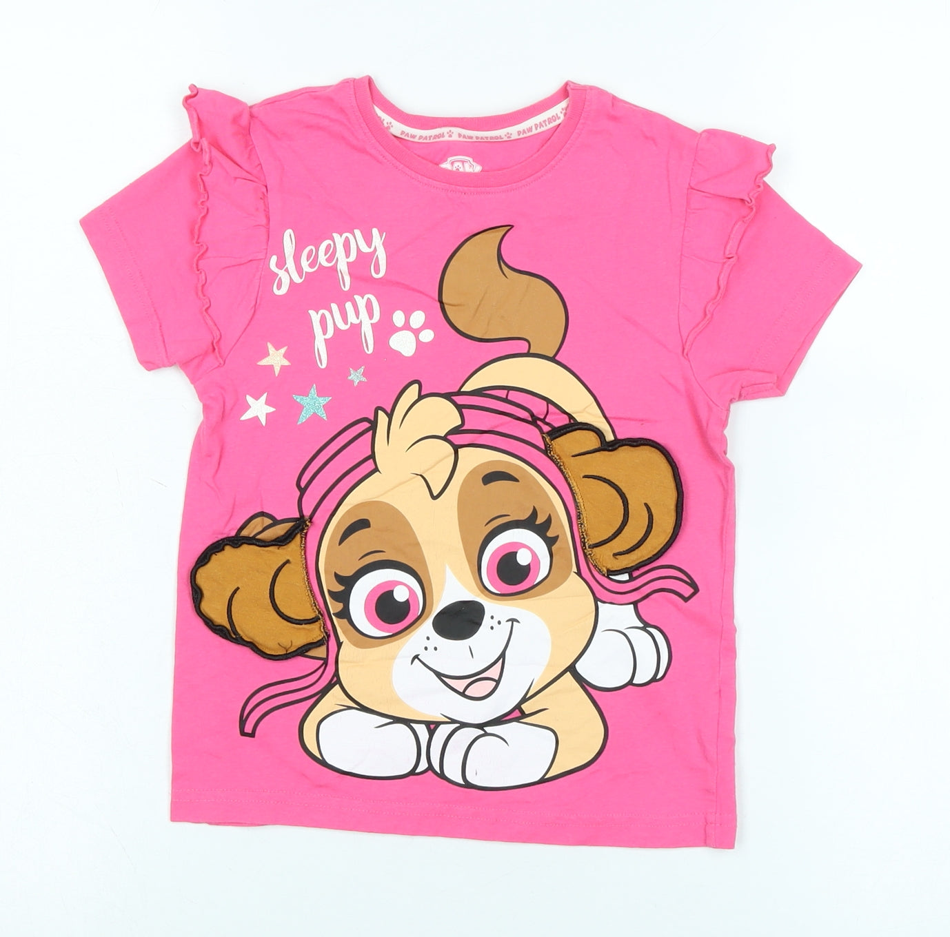 Paw Patrol Girls Pink T-Shirt 5 Years with Graphic Print