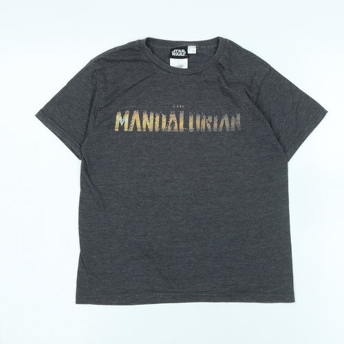 Star Wars Boys Grey Mandalorian T-Shirt 7-8 Years