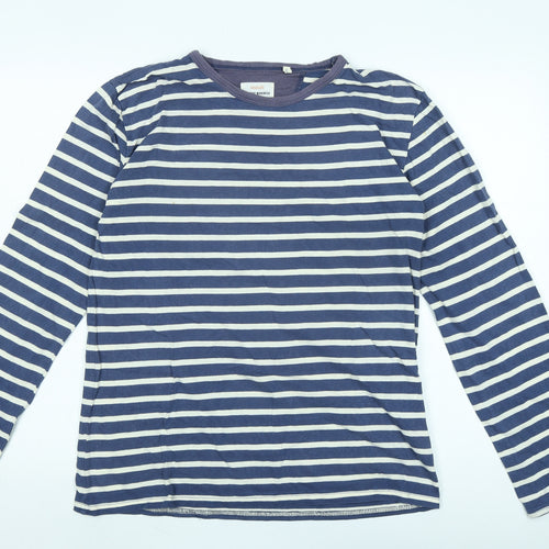 Seasalt Women's Blue Striped Nautical Long Sleeve Tee