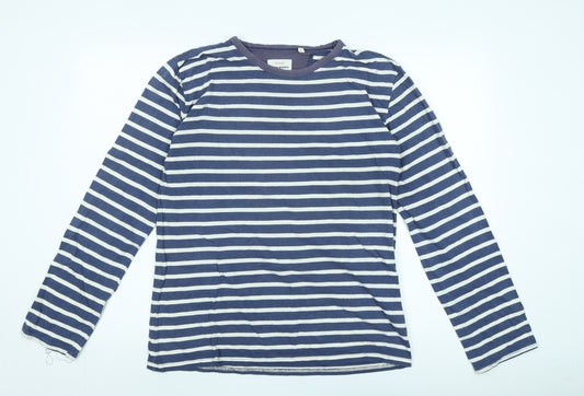 Seasalt Women's Blue Striped Nautical Long Sleeve Tee