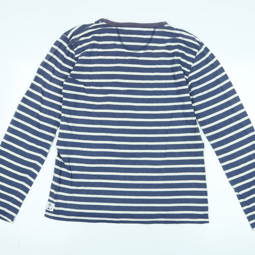 Seasalt Women's Blue Striped Nautical Long Sleeve Tee