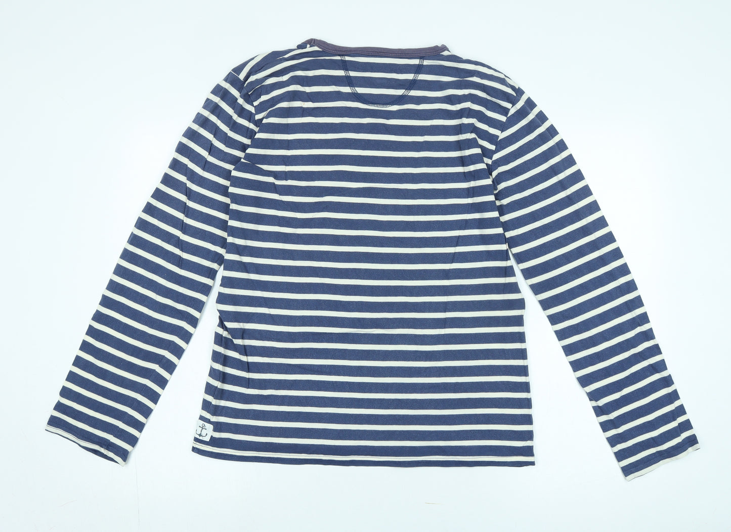 Seasalt Women's Blue Striped Nautical Long Sleeve Tee