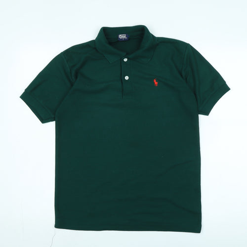 Polo Men's Green Short Sleeve Cotton Polo L