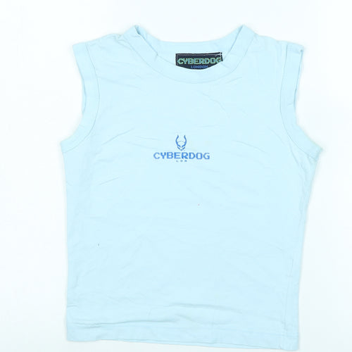 Cyberdog Women's Blue Jersey Tank S Casual