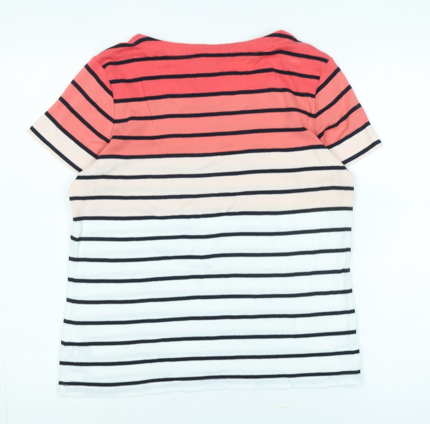 Maine New England Women's Multicoloured Striped T-Shirt Size 16