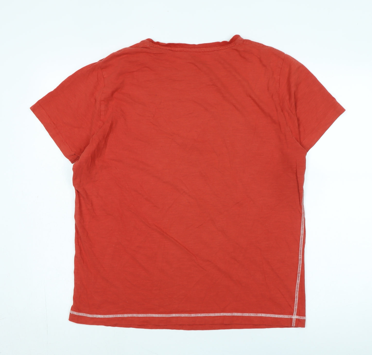 Easy Clothing Suppliers Men's Red Graphic T-Shirt L