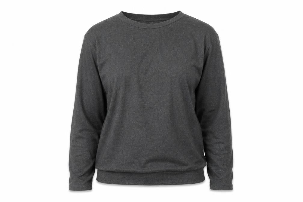 Front view of Alfani Women's Grey XS Basic Boat Neck Long Sleeve Top